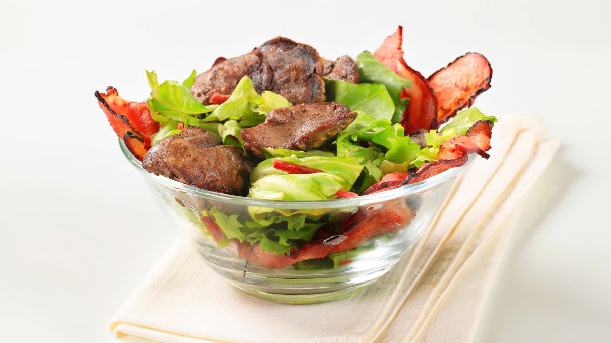 Smażone podroby drobiowe