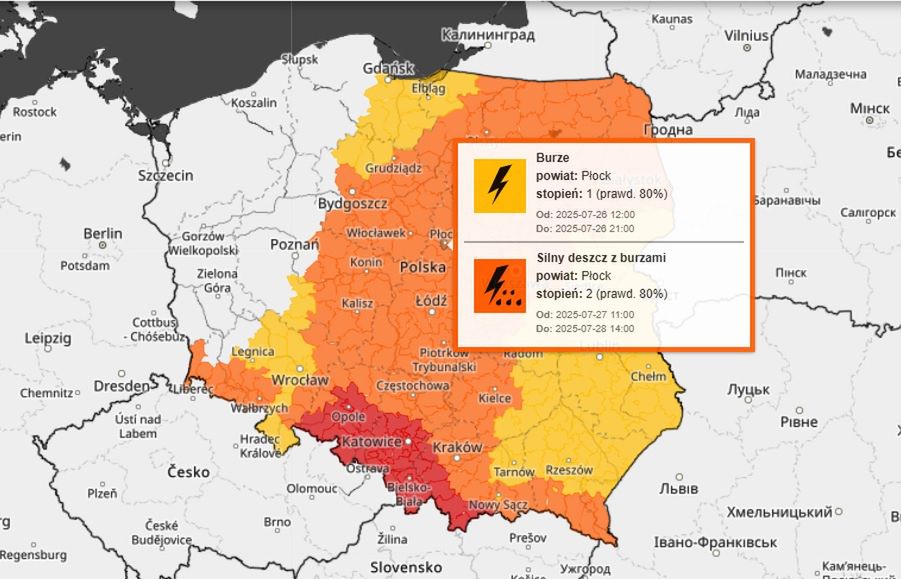 Ostrzeżenia meteo