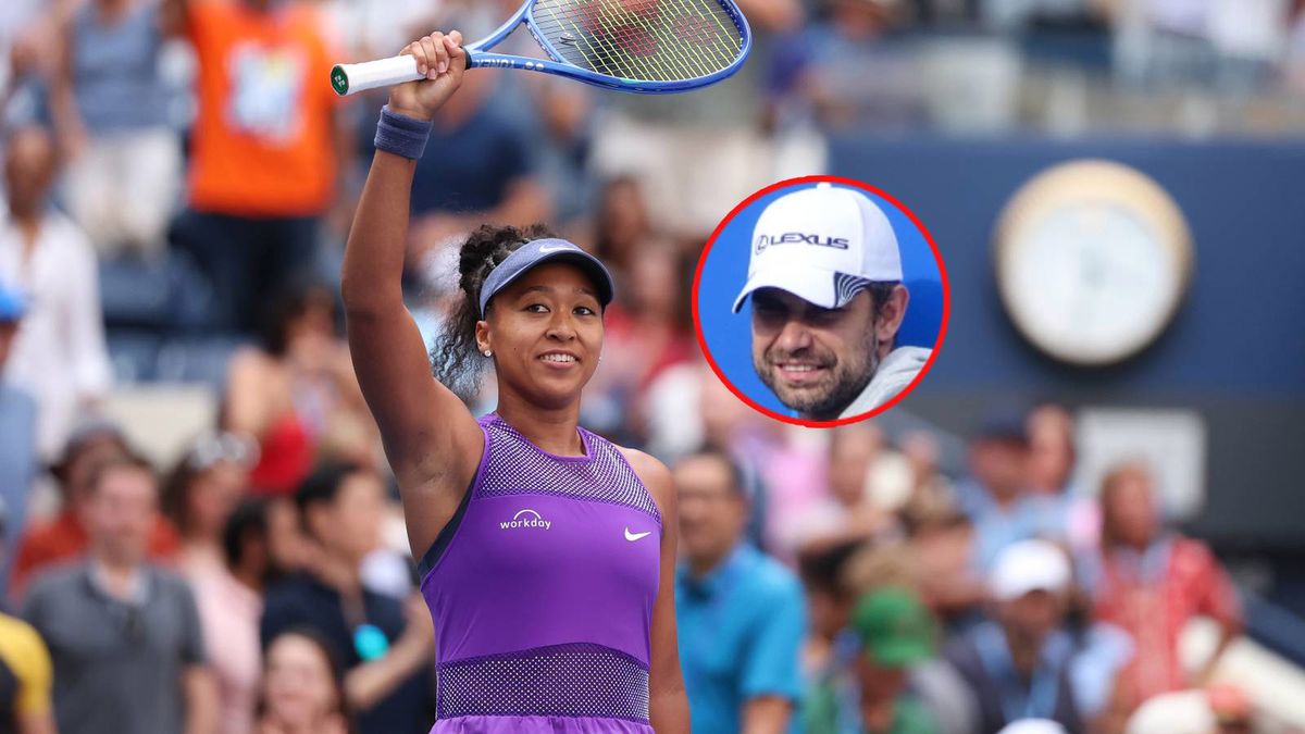 Getty Images / Ishika Samant/WP SportoweFakty/Karolina Konstańczak / Naomi Osaka i Tomasz Wiktorowski (w kółku)