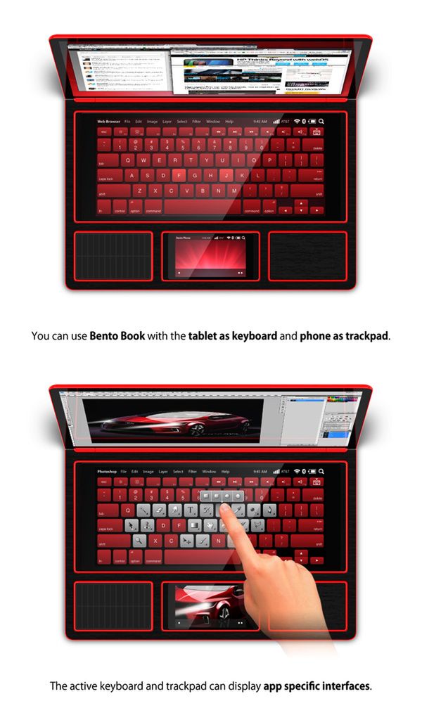 Bento Laptop Tablet Hybrid (źródło: Yanko Design)