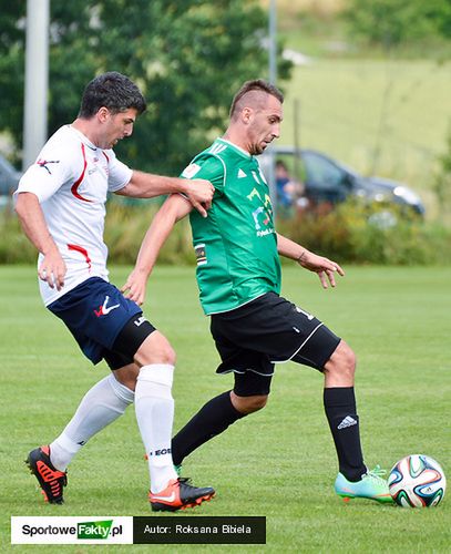 W sparingu z jastrzębianami Dawid Jarka zdobył dwie bramki