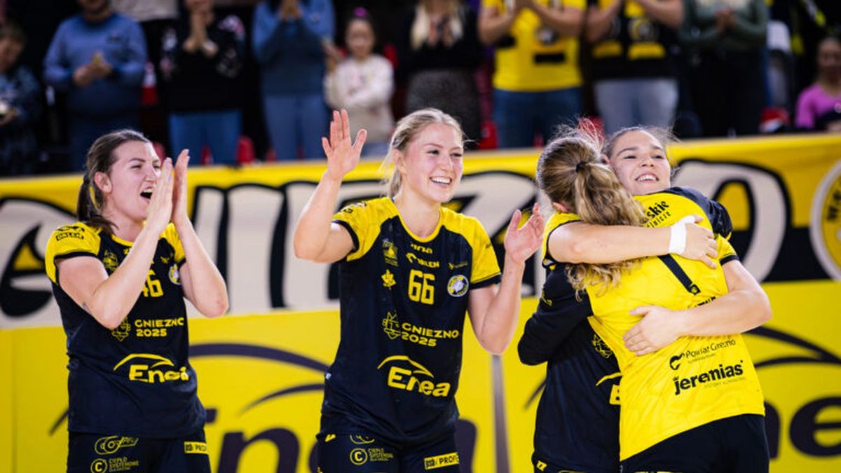 Materiały prasowe / Orlen Superliga Kobiet / MKS URBIS Gniezno / Radość zawodniczek MKS URBIS Gniezno