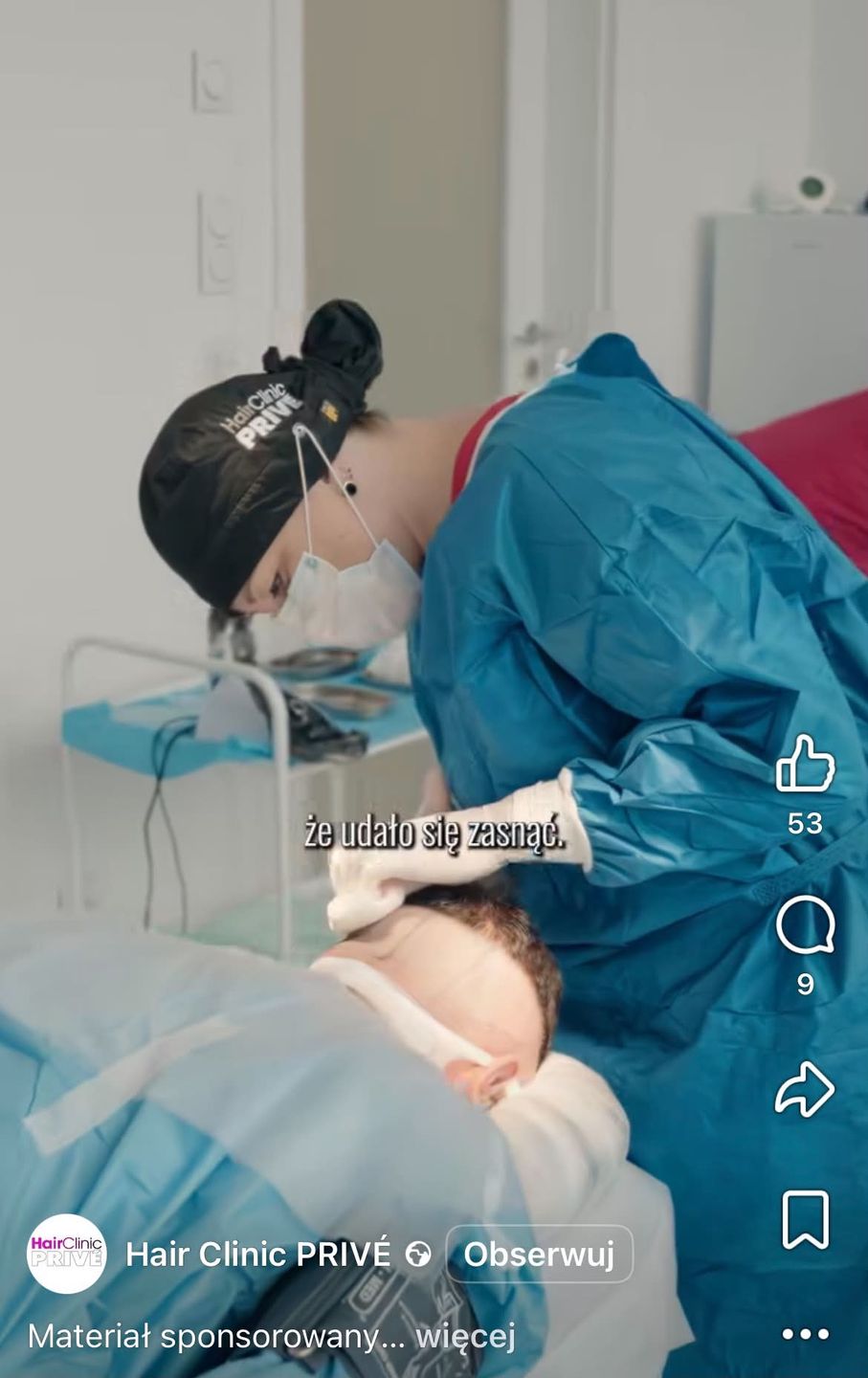 Wojtek Gola zrobił przeszczep włosów