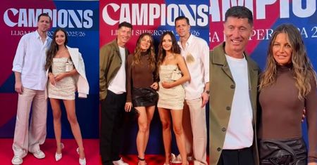 Lewandowscy i Szczęśni na imprezie FC Barcelona konkurują o tytuł "najlepiej ubranej pary wieczoru". KTO WYGRAŁ? (ZDJĘCIA)