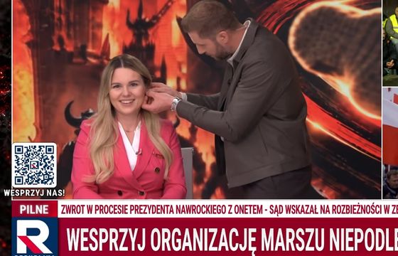 Miłosz Kłeczek promuje w Republice kolczyki. Radna jako modelka, "zapasy szybko się kończą"
