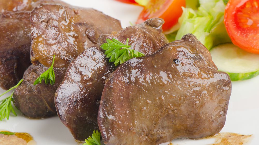 Wątroba drobiowa gotowana na wolnym ogniu