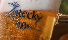 Bezalkoholowe piwo Žatecky reklamowane w telewizji