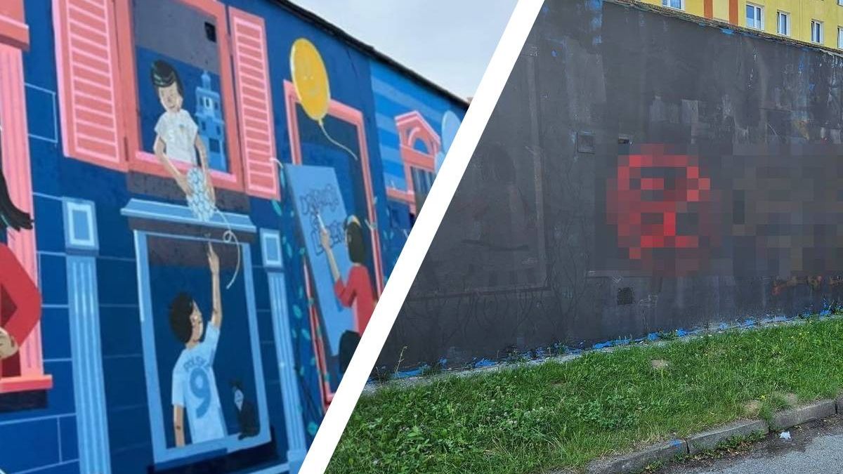 Wandale zniszczyli „Mural Wdzięczności Miastu Lublin – Miastu Ratownikowi” przy ul. Daszyńskiego