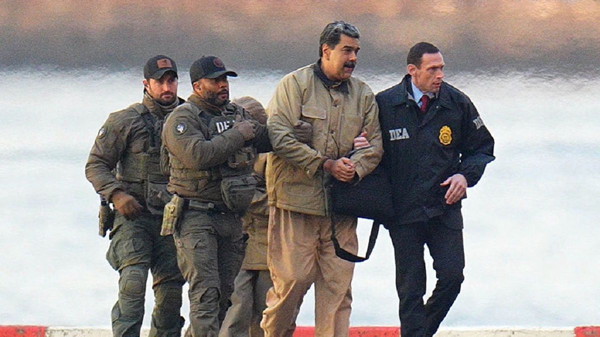 Nicolas Maduro Transported To Court HearingNEW YORK, NY - JANUARY 5: Nicolas Maduro and his wife, Cilia Flores, are seen in handcuffs after landing at a Manhattan helipad, escorted by heavily armed Federal agents as they make their way into an armored car en route to a Federal courthouse in Manhattan on January 5, 2026 in New York City.  (Photo by XNY/Star Max/GC Images)XNY/Star Max