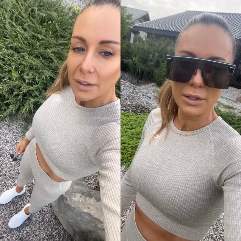 Małgorzata Rozenek trenuje na obozie Anny Lewandowskiej