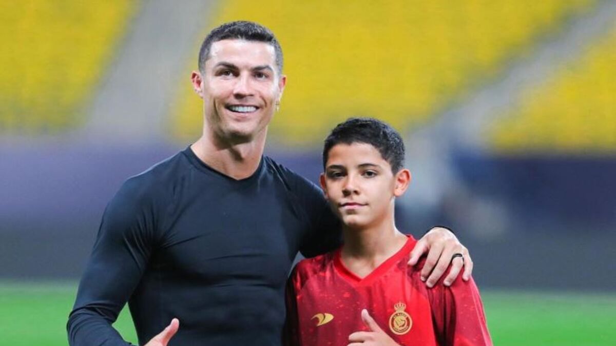 Cristiano Ronaldo z synem