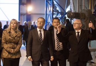 Budowa nowego bloku elektrowni w Jaworznie. Tusk: pracowałem tu 30 lat temu