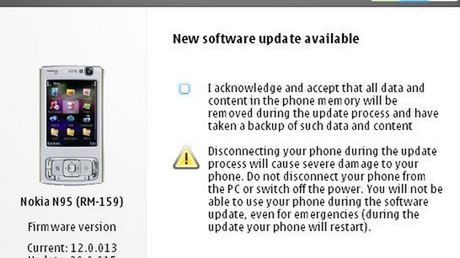 Wielki update oprogramowania dla Nokii N95 1