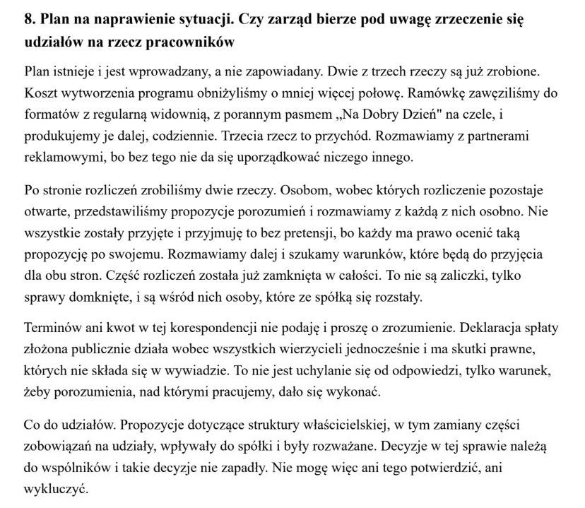 Skandal w telewizji dla seniorów