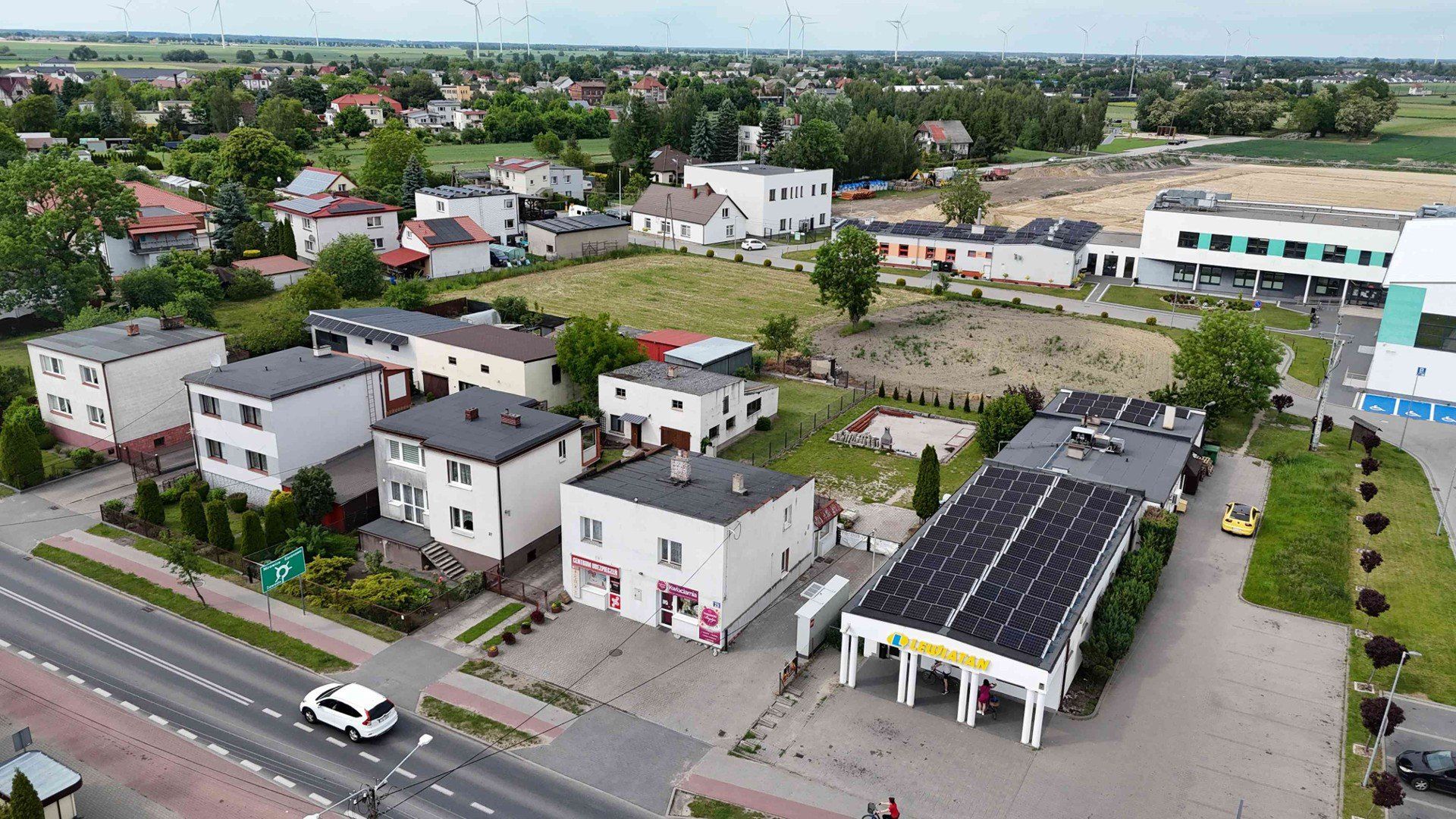 Tak w 2025 roku wygląda Pruszcz z lotu ptaka