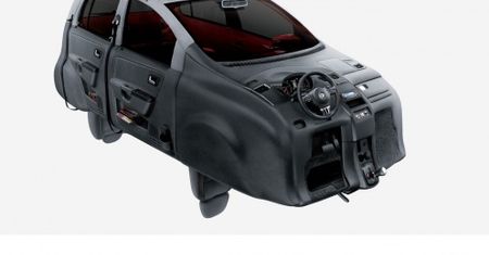 VW Fox wywrócony na "lewą stronę"?