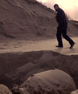 Ewakuacja plaży przy granicy z Rosją. Zabezpieczono 600-kilogramową minę