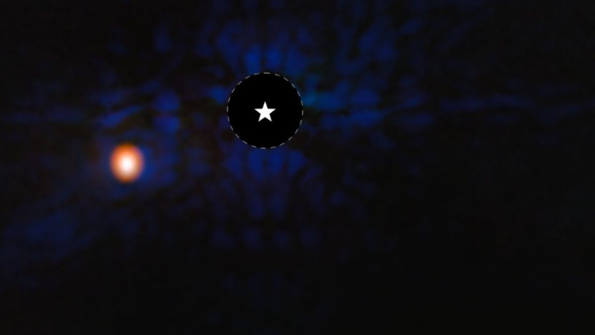 Egzoplaneta  Epsilon Indi Ab uchwycona przez teleskop Webba