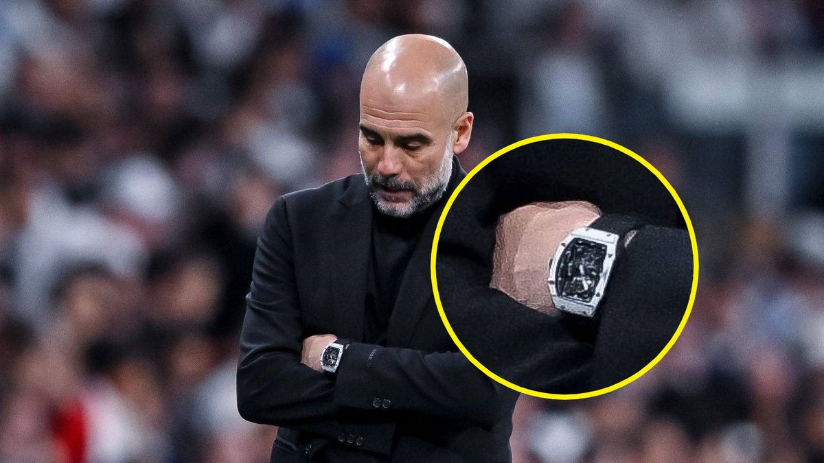 Zdjęcie okładkowe artykułu: Getty Images / Harry Langer/DeFodi Images / Na zdjęciu: Pep Guardiola. W kółku jego zegarek.