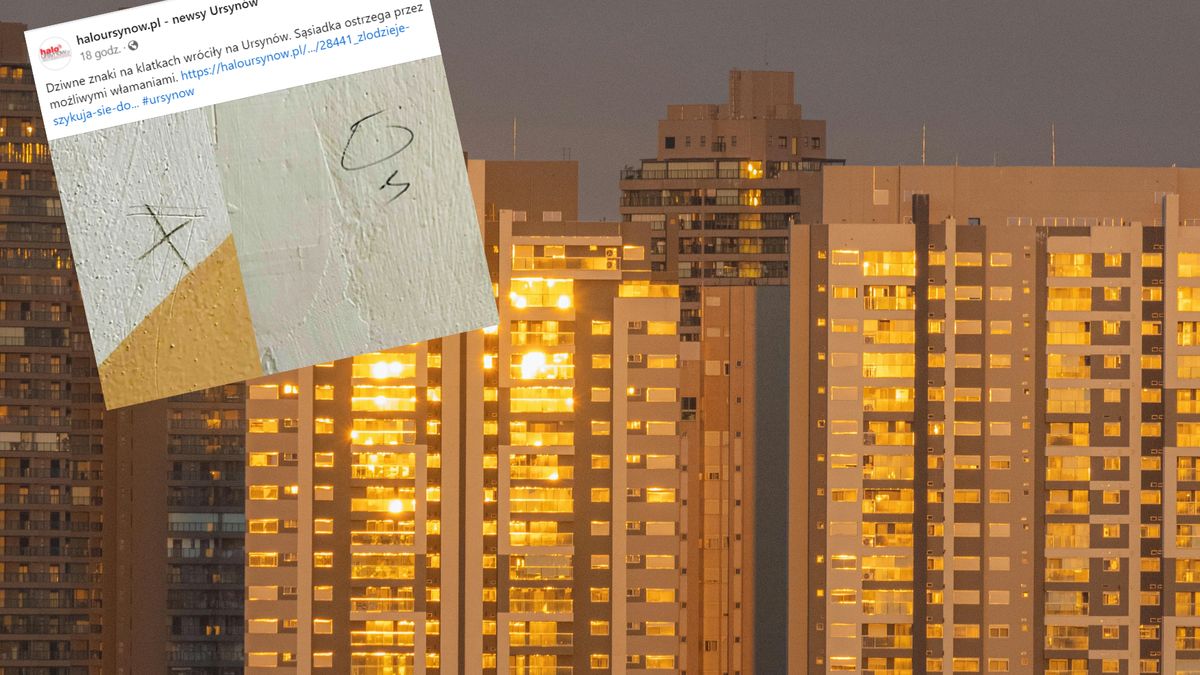 Złodzieje znakują mieszkania na Ursynowie?