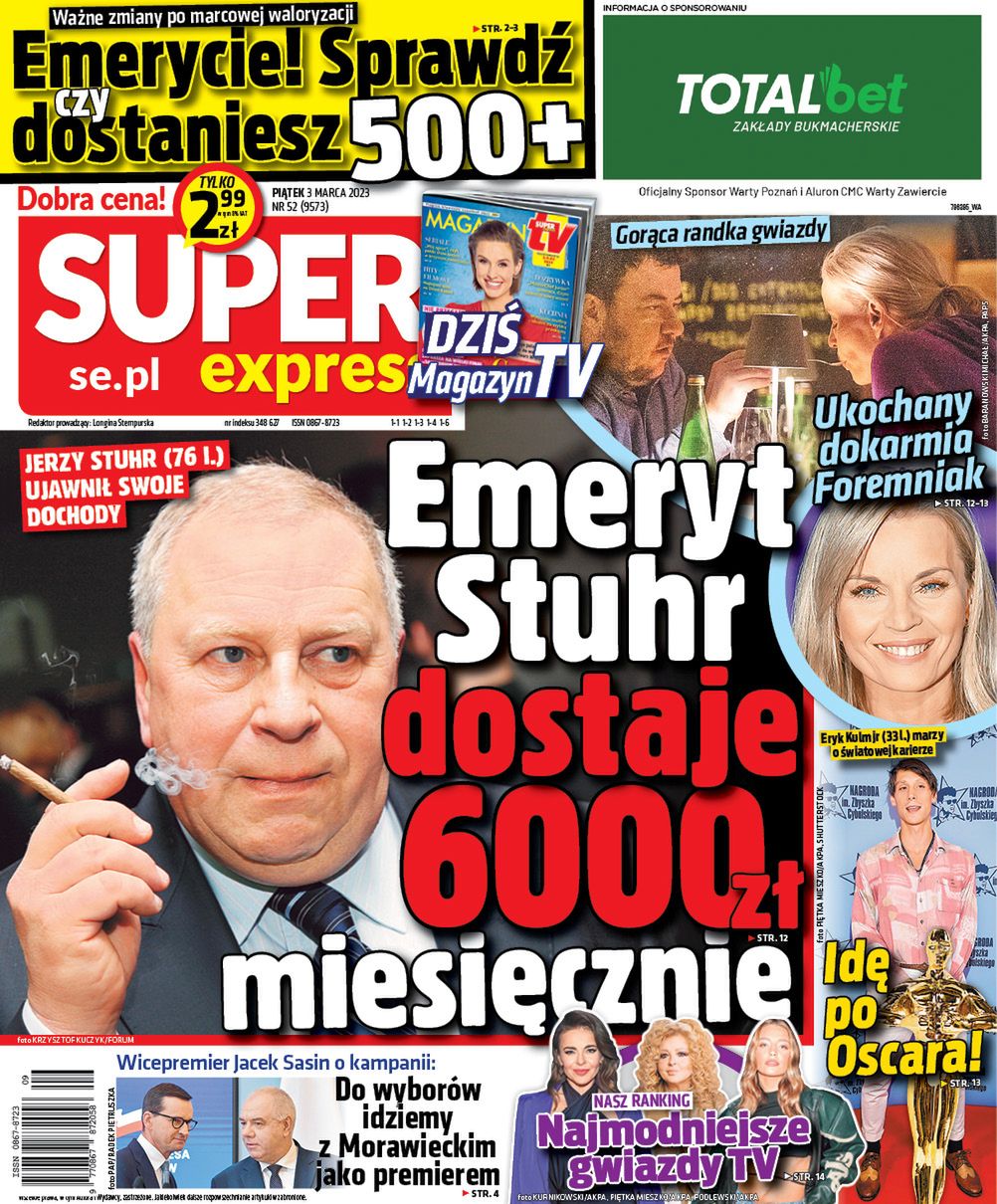 Małgorzata Foremniak z partnerem na okładce Super Expressu