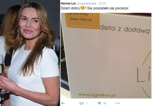 Hanna Lis odchudza się "dietą pudełkową"