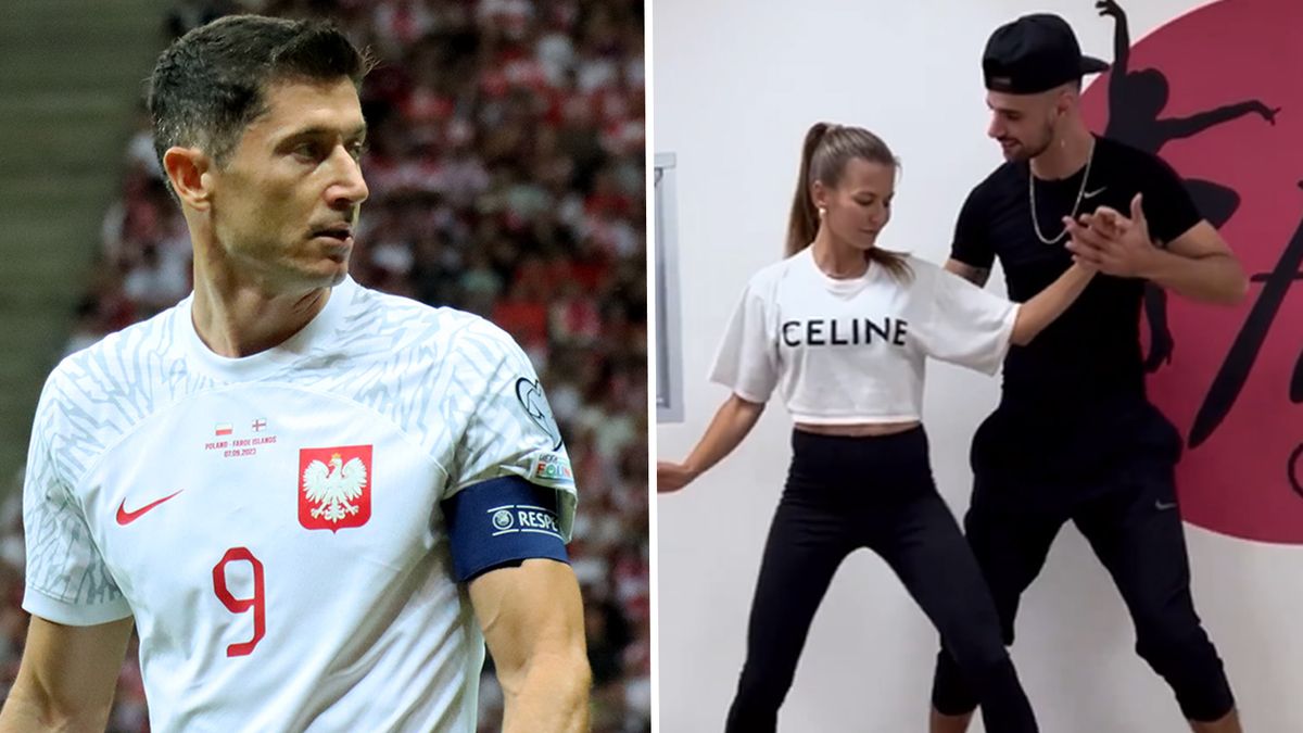 Na zdjęciu od lewej: Robert Lewandowski i Anna Lewandowska w tańcu