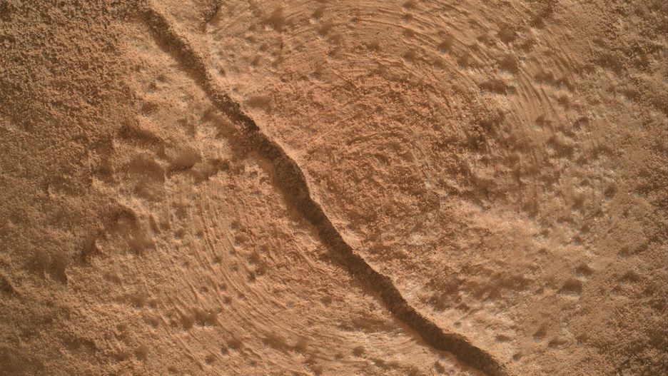 Mars - zdjęcie zrobione przez łazik Curiosity