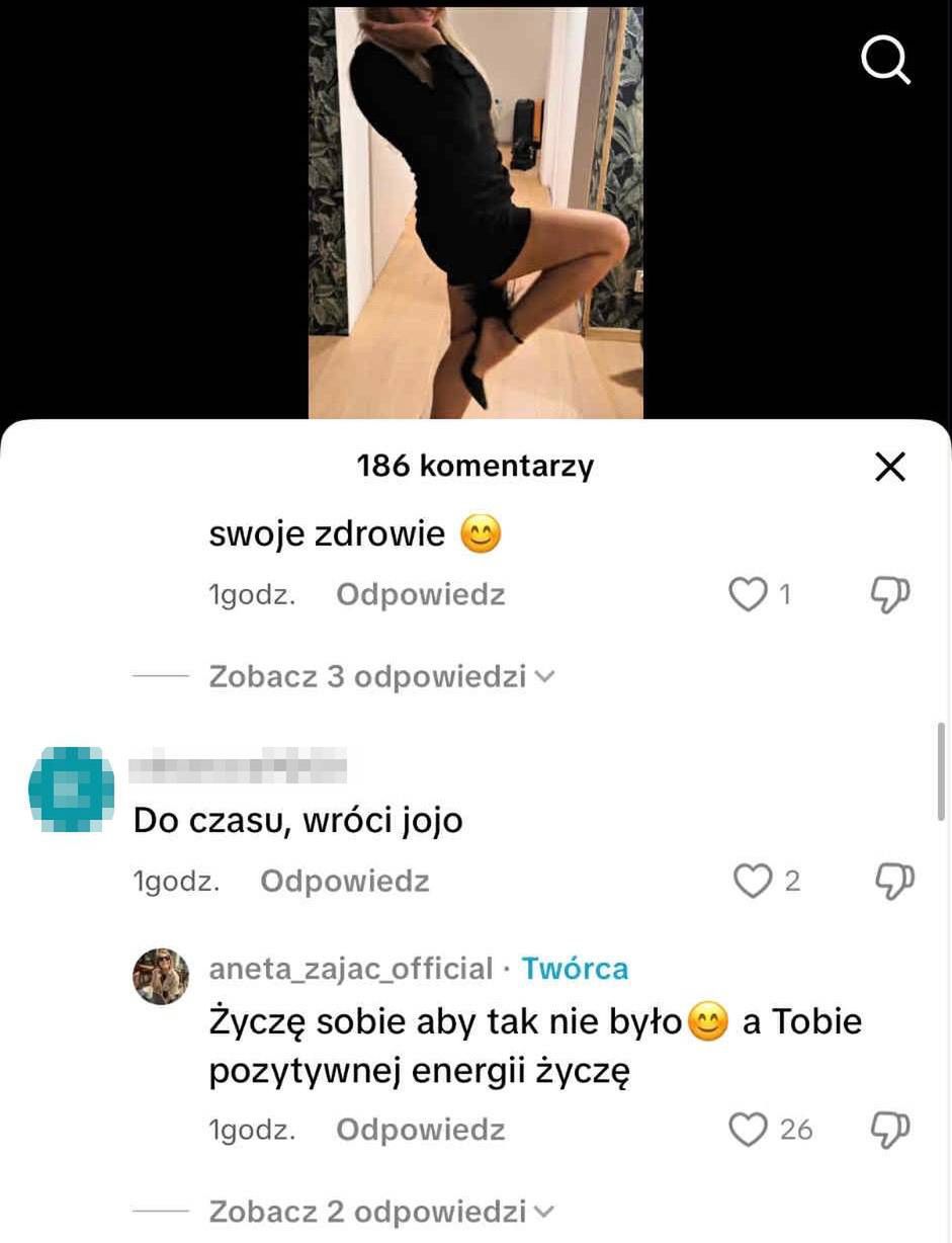 Aneta Zając odpowiada na komentarz