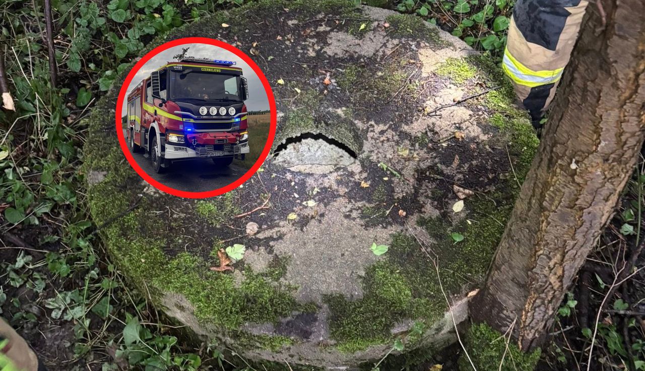 Taki widok w studni. Od razu wezwali służby