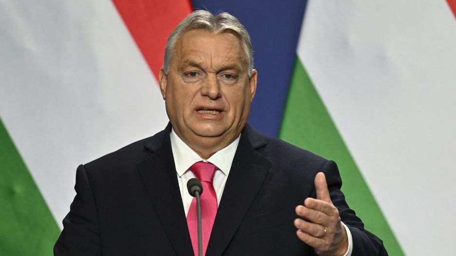 Archiwum zagraniczne East News 2023-12
Hungarian Prime Minister Viktor Orban speaks during his annual international press conference in Budapest, Hungary, Thursday, Dec. 21, 2023. (AP Photo/Denes Erdos)
Denes Erdos