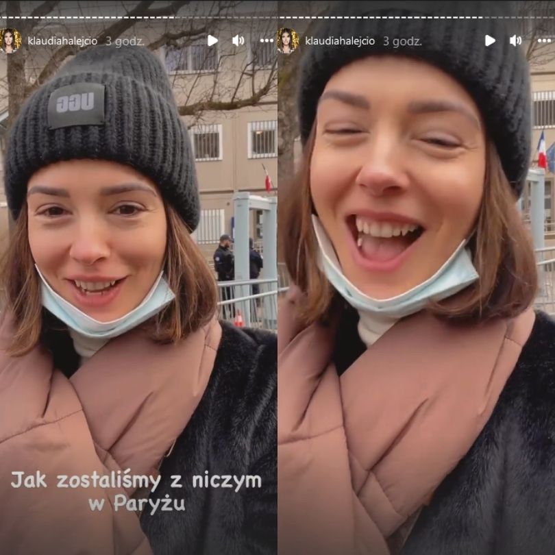 Klaudia Halejcio została okradziona w Paryżu