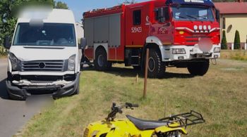 Wjechał quadem pod busa. 6-latek w poważnym stanie