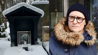 Mateusz Damięcki odwiedził grób ojca w jego urodziny: "Bądź tam zdrowy, tato"