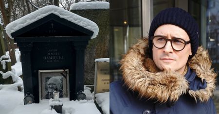 Mateusz Damięcki odwiedził grób ojca w jego urodziny: "Bądź tam zdrowy, tato"