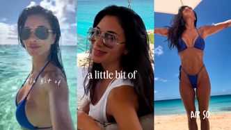 Nicole Scherzinger pluska się w błękitnej wodzie i pręży wyćwiczone ciało w bikini. Taka to pożyje?