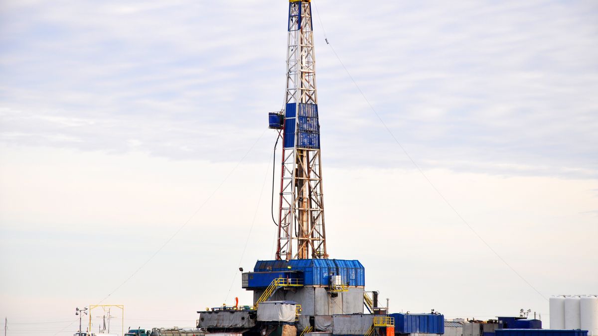 Na zdjęciu platforma wiertnicza