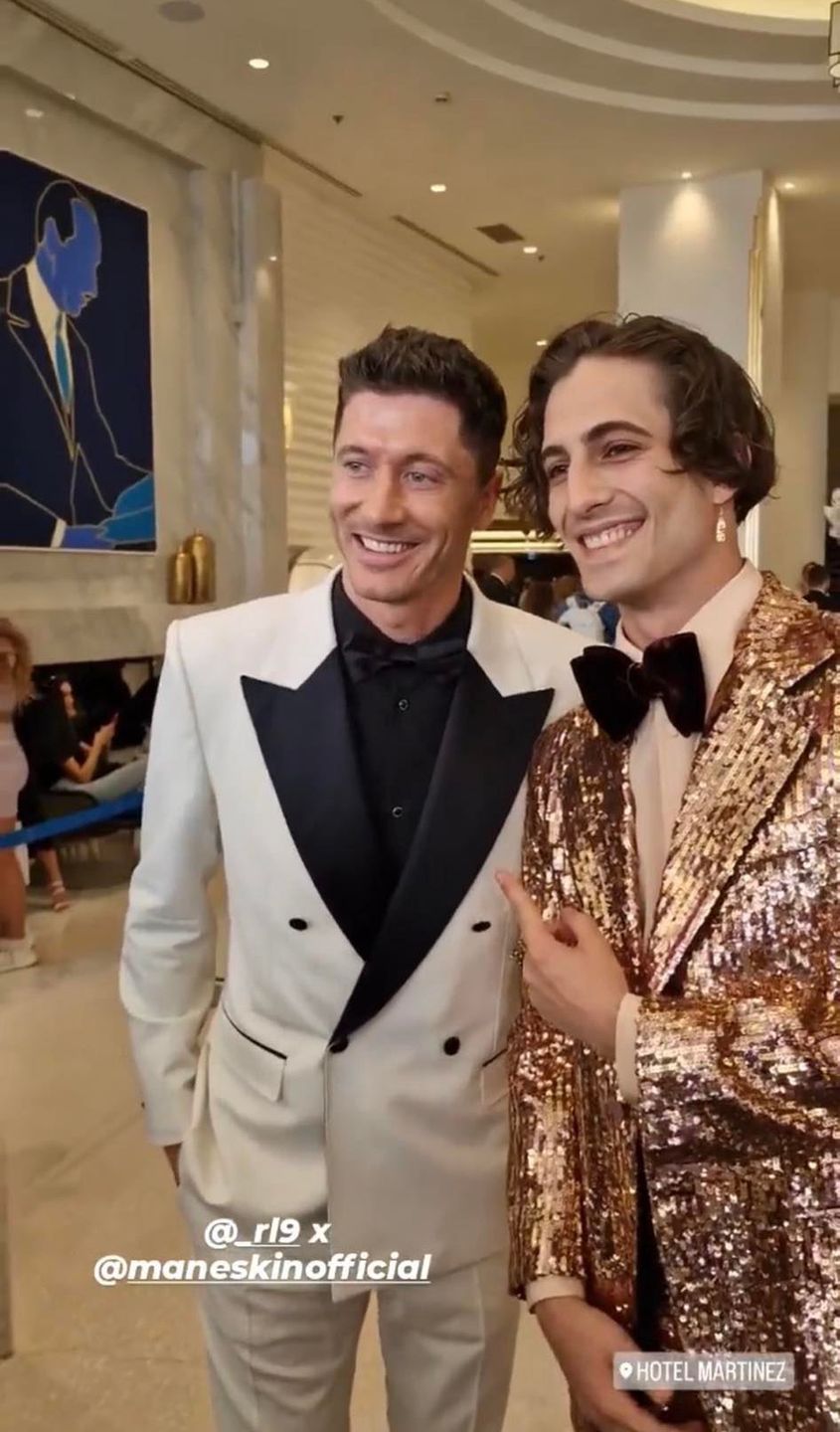 Robert Lewandowski i Damiano David