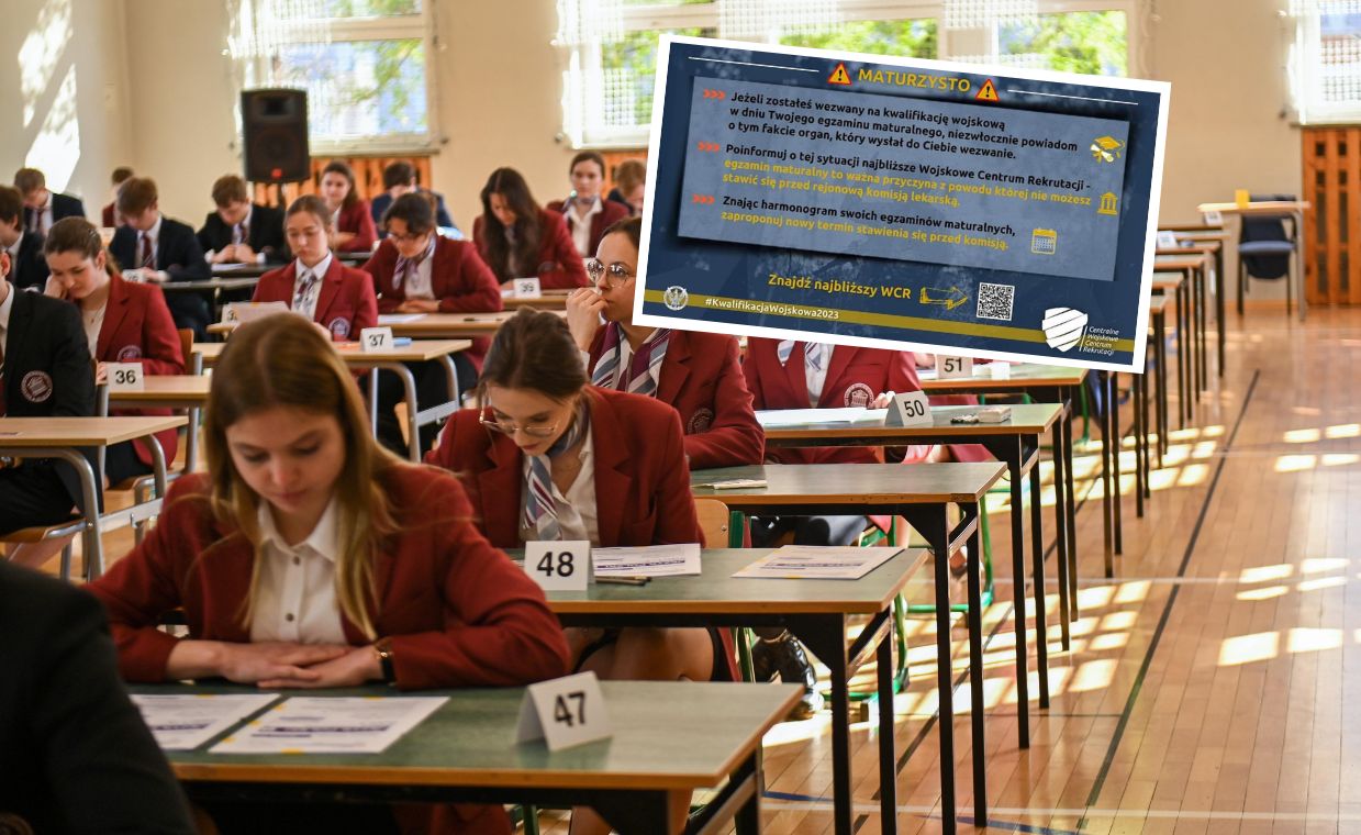 Matura 2023 a kwalifikacja wojskowa. CWCR uspokaja
