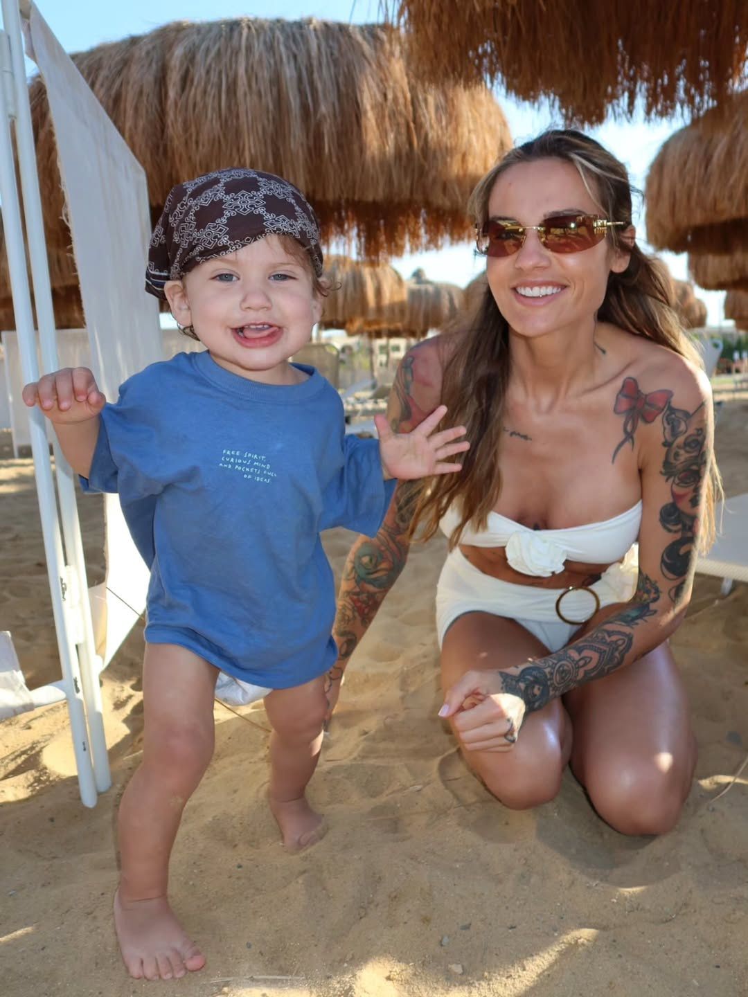 Karolina Gilon z synkiem Franciszkiem