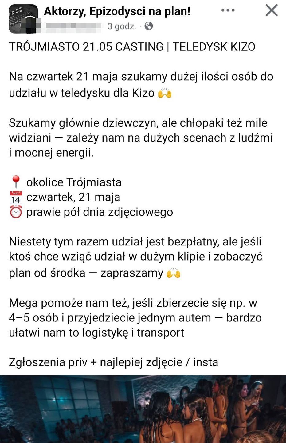 Casting do teledysku Kizo. Warunki budzą kontrowersje