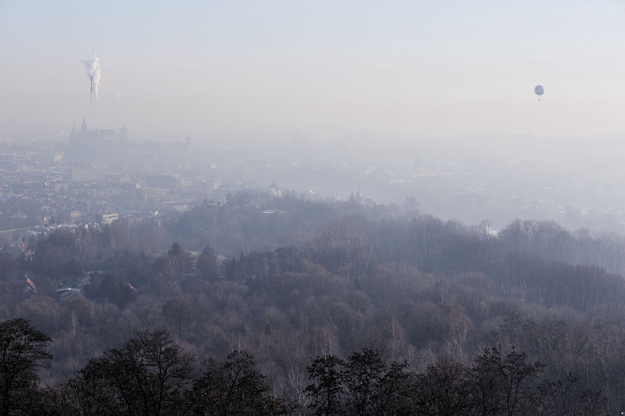 Smog w okolicach Krakowa 