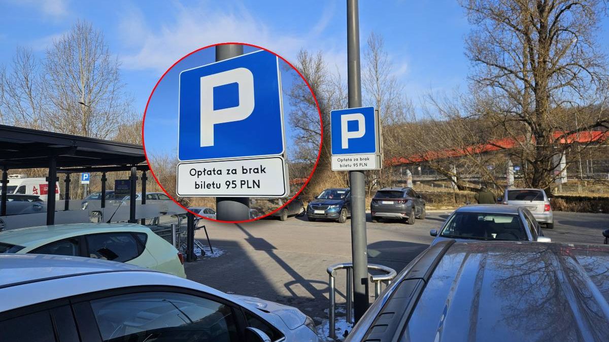 Opłata za brak biletu 95 zł na parkingu Lidl przy al. Solidarności w Lublinie