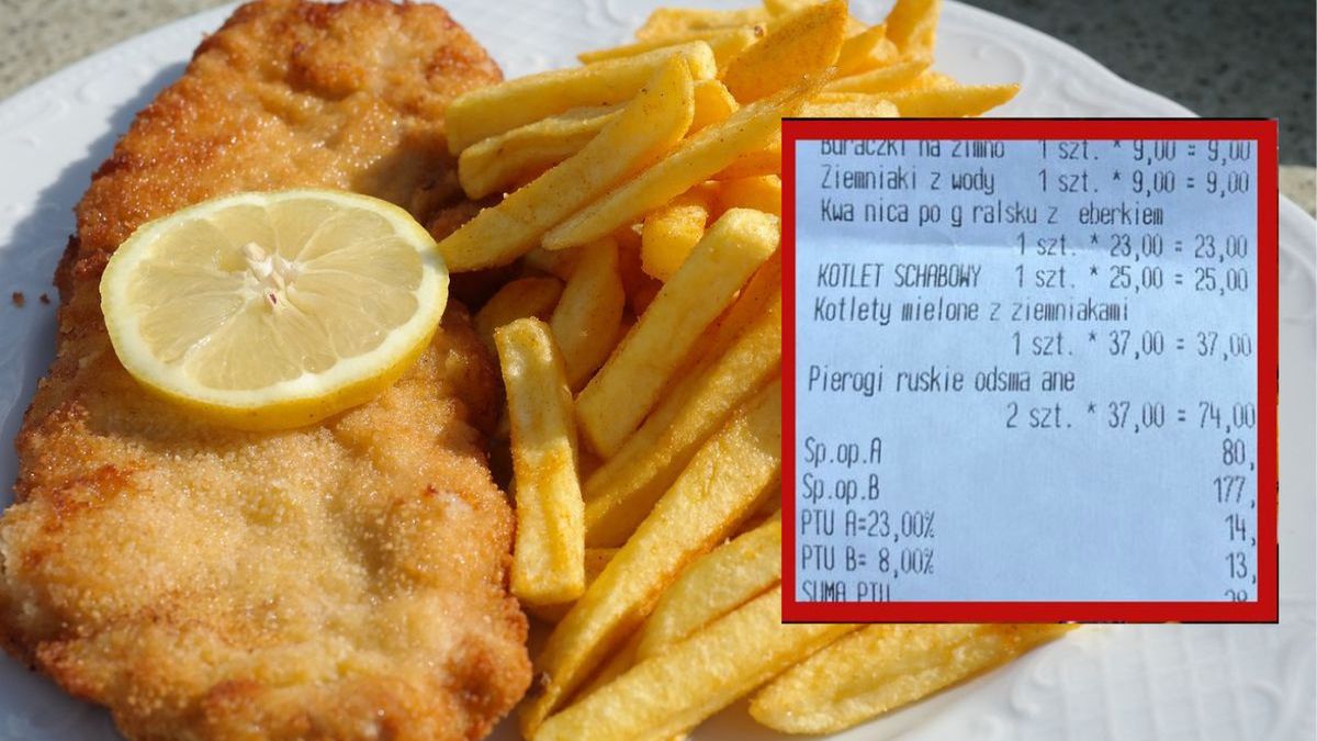 Paragon nadesłany przez panią Ilonę