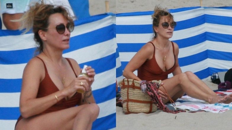 Anna Kalczyńska na plaży w Chałupach