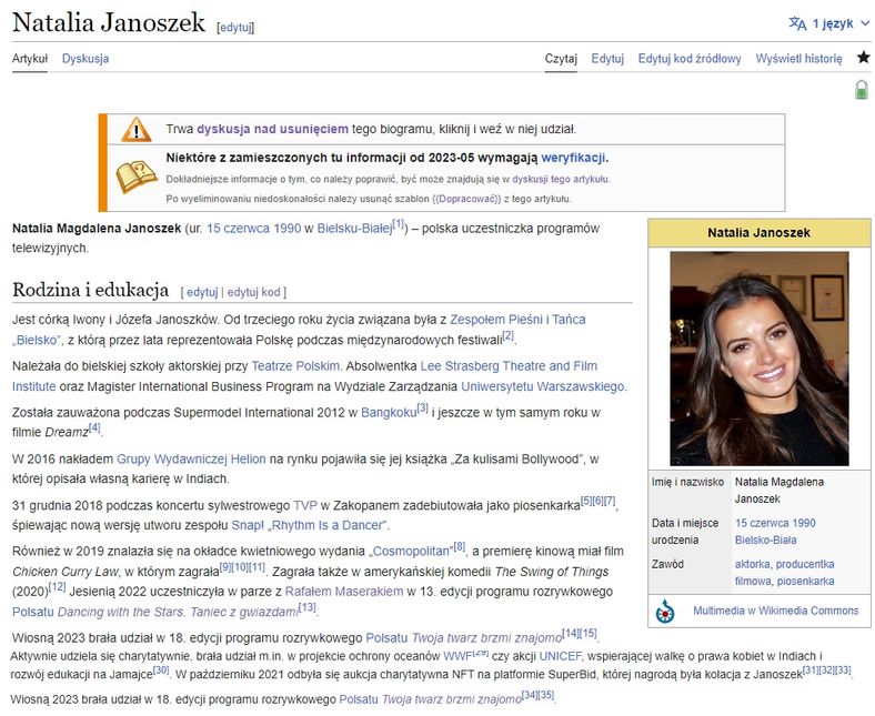 Biogram Natalii Janoszek po edycji