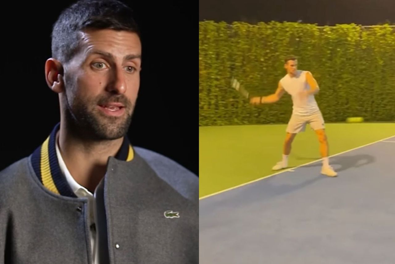 Novak Djokovic offered help on the court to Gareth Bale.