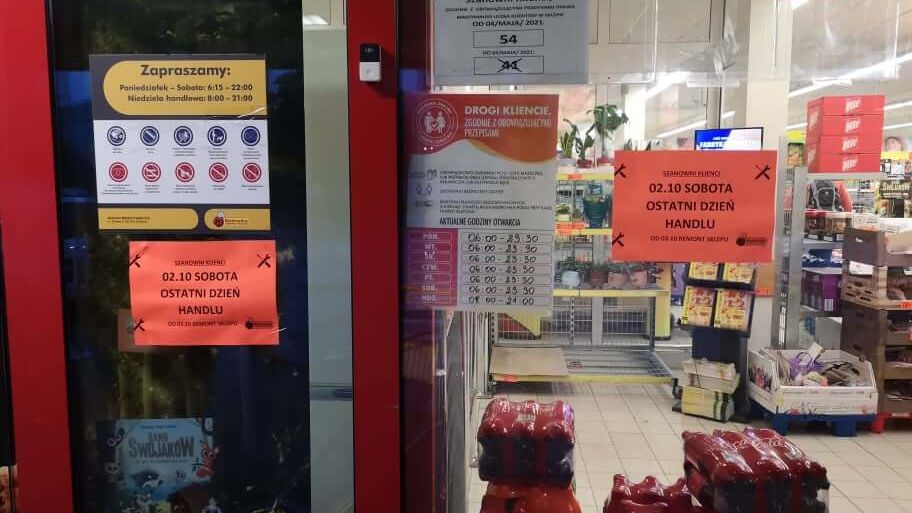 Biedronka przed remontem