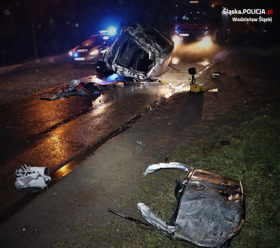 Tragicznie zakończył się wypadek na jednej z ulic w Wodzisławiu Śl.