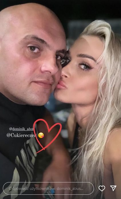 Dominik Abus z partnerką, Igą Muszakowską